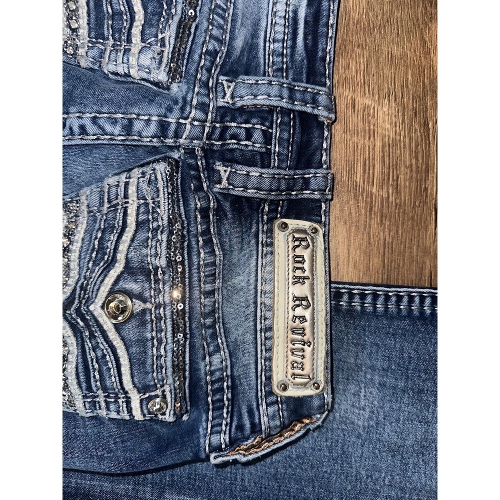 Rock revival eilis Boot Stretch jeans Women's Size 27/34 - Picture 12 of 12